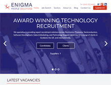 Tablet Screenshot of enigmapeople.com